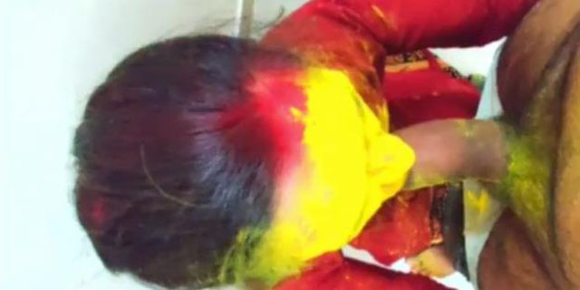 Desi village maid fucked in bathroom on Holi