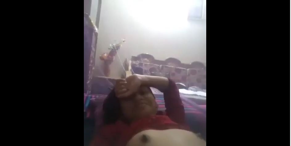 Horny village girl fingering pussy for lover